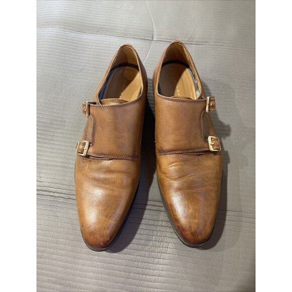 Zara Leather‎ monk strap shoes Size 41 Brown 2452/302/105 531 255/95 - Picture 1 of 15